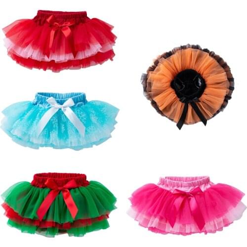 Multicolor Tutu 0-24 Months Infant Toddler Baby Girl Dress-Two-sided Lace Shorts Skirt-Diaper Clover Pants Bloomers-Kids Clothes