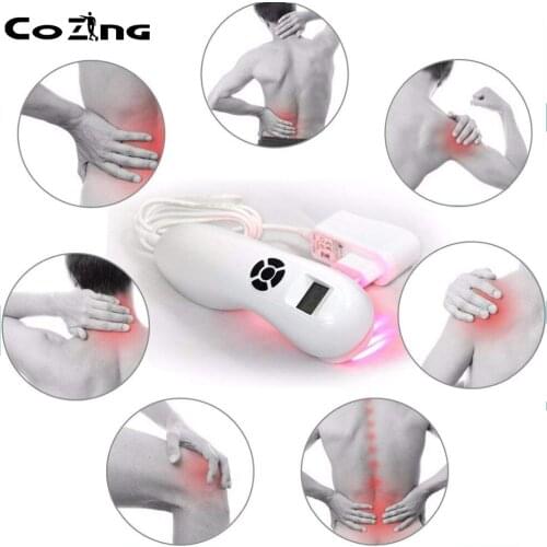 Back pain relief support massager laser therapy machine 808nm and 650nm laser therapy beams