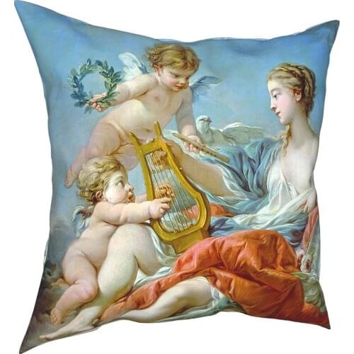 Francois Boucher Allegory Of Music Pillowcase Home Decorative Cushions Throw Pillow for Home Double-sided Printing Print