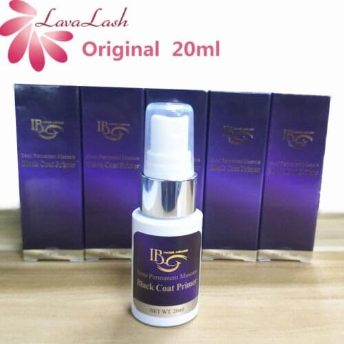 5 bottles IB Black Coat Primer Semi Permanent Mascara Korea Original Professional Eyelash Extensions glue Mist Spray Primer 20ml