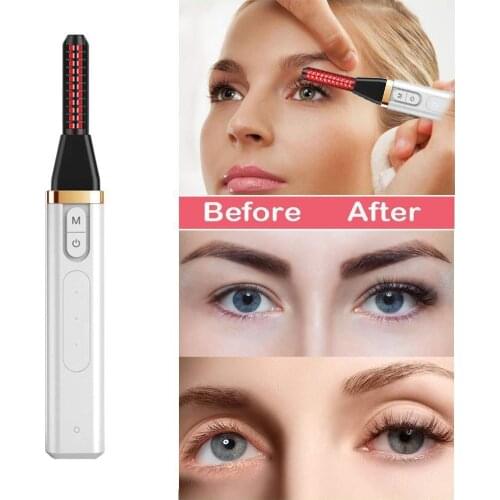 Adjustable Electric Eyelash Curler Automatic Heated Pen USB Stick Charging Makeup Waterproof Long Cosmetic Lasting H2X6
