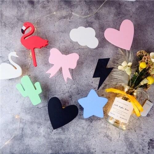 Nordic Wall Decoration Hook Solid Wood Childrens Room Childrens Clothing Store Decoration Personality Creative 3D Hook Decor