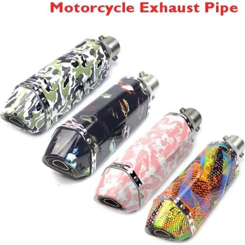Exhaust 38-51MM Modified Motorcycle Exhaust Pipe Muffler Moto Escape Universal Fit for r6 cb650f cbr500 Motorcycle ATV Scooter
