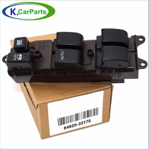 High Quality Front LH Power Window Master Control Switch 84820-33170 For 03-08 Pontiac Vibe 1.8L 03-08 Toyota Matrix 1.8L