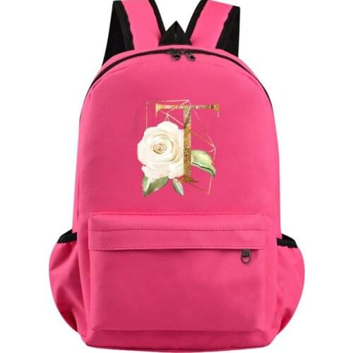 26 English Letters Backpack Bags For Women Backpack Shoulders package Satchel Student Backpacks Casual Laptop Mochilas