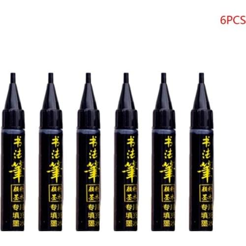 1/4/6/9pcs Chinese Japanese Calligraphy Brush Pen Markers Art Writing Painting