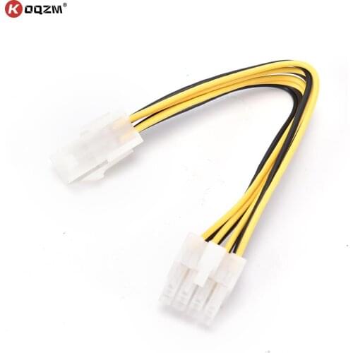 1 pc 8pin Female EPS CPU Power Converter Cable Lead Adapter ATX 4 Pin Male to 8 Pin 12V ATX P4 to EPS