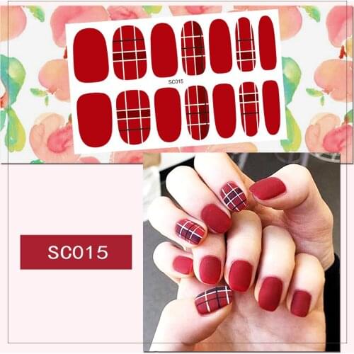 1Pcs Full Cover Gel Polish Nail Sticker Decals Tool Nail Art Paper Decoration Manicure Tattoos 3D DIY Nail Art Accessories