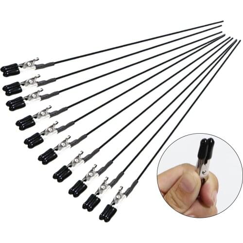 10pcs DIY Model Making Painting Tools Parts Kits Metal Painting Clips Sticks Model Supply Alligator Clamp Hobby Crafts