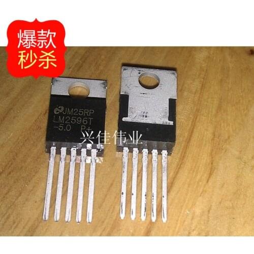 10PCS New LM2596T-5.0 LM2596-5.0 TO220-5 5-terminal regulator