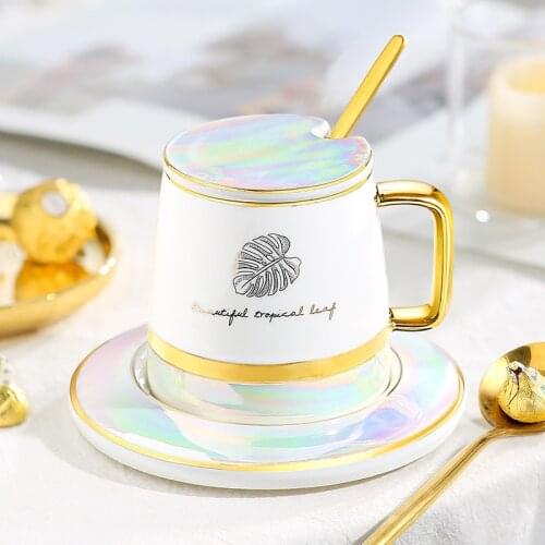 Nordic White Creative Luxury Kawaii Coffee Cup Royal Turkish Coffee Cups Modern Fashion Tea Cup Set Tazas De Cafe Kitchenware