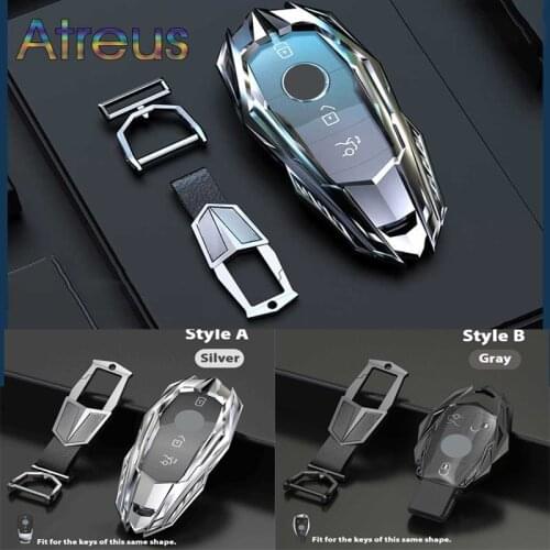 Zinc alloy Car Key Case Cover Protector For Mercedes Benz W204 AMG W210 W211 W202 W205 W212 W176 C117 W213 X156 W246 Accessories