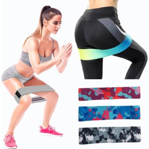 Colourful Resistance Bands Yoga Hip Circle Loop Fitness Rubber Bands Home Gym Leg Thigh Glute Workout Exercise Elastic Bands