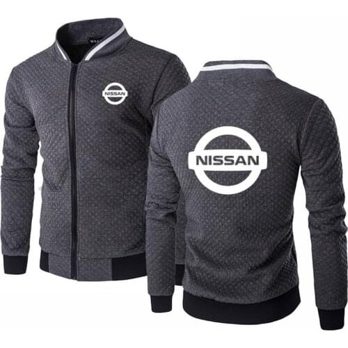 Spring Autumn Mens baseball jacke men for Nissann Car Logo Print Quality Cotton Mens baseball jacket Sweatshirts Y