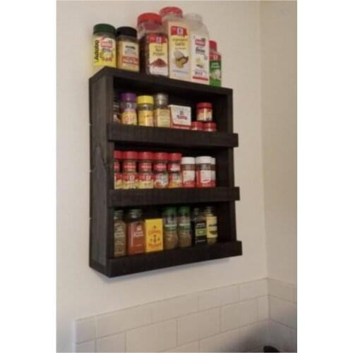 Wooden Spice Rack Solid Wood Rack Spice Rack