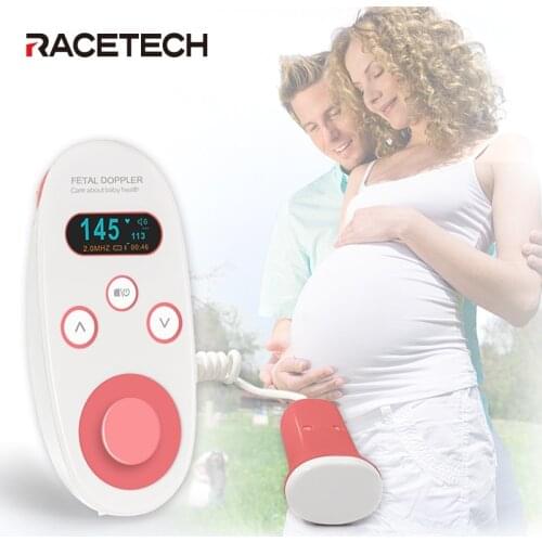 Doppler Fetal Ultrasound Baby Hearbeat Monitor For Pregnant Women LCD Heart Rate Monitors Detector No Radiation Stethoscope