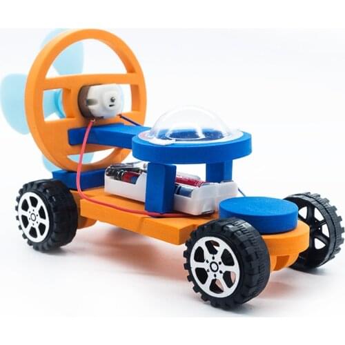 DIY Electric Racing Car Model Building Kits Toys For Children Kids School Technology Science Learning Educational Toys Gift STEM