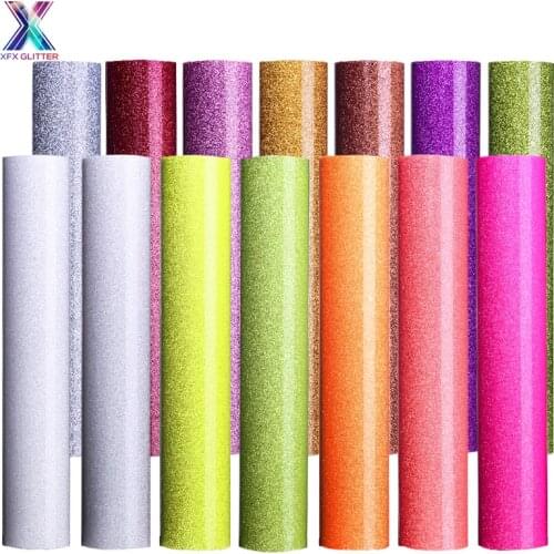 XINFANGXIU HTV 25x150cm Fluorescence Vinyl Iron on Transfer Film T-Shirt Cricut Film Heat Press Silhouette Paper Art Print Vinyl