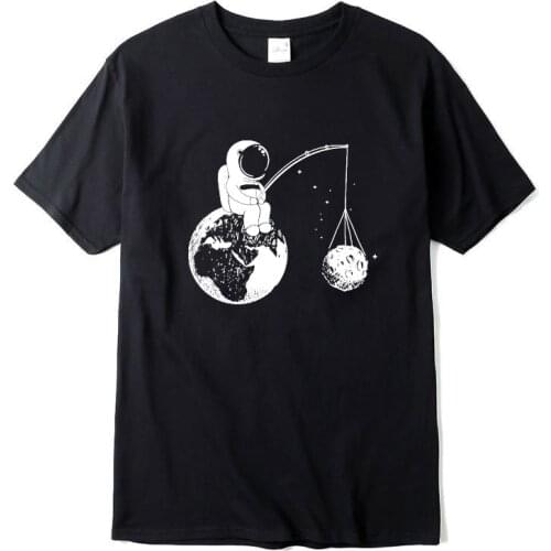 T Shirt O-neck Knitted Comfortable Fabric Street Loose Top Hip Hop Tees 100% Cotton Casual Short Sleeve Character Printing Men