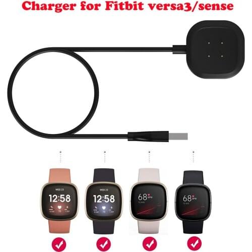 Hot Sale!Smart Watch Charging Base High Quality Charging Cable Dock Safe Charger Stand for Versa 3 Watch Fitbit Versa3/Sense