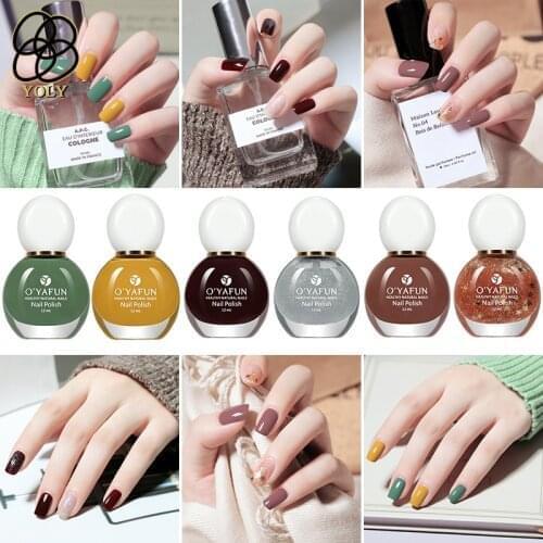 2021 new 12ml peelable nail polish, no baking, quick-drying, long-lasting color peelable polish nail polish set fashionable nail