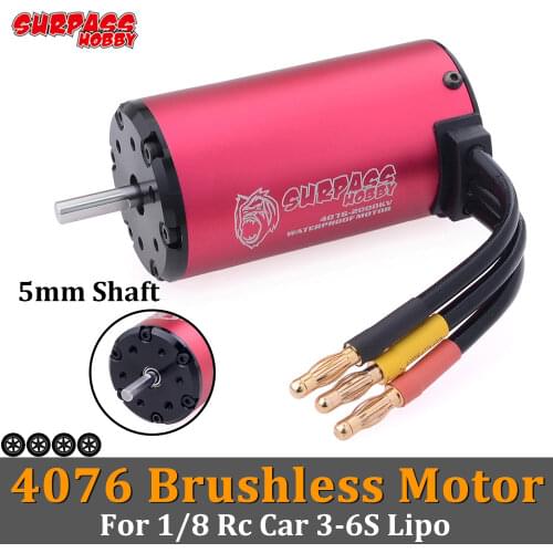 Surpass Hobby 4076 Brushless Motor Waterproof 1700KV 2000KV 2250KV 120A 150A ESC 3-6S for 1/8 RC Car Drift Racing HSP Wltoys