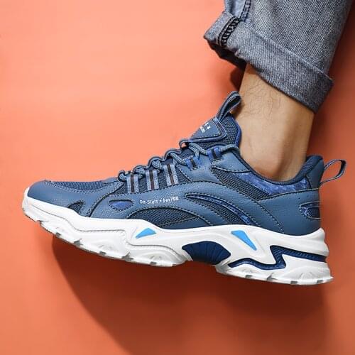 2021 New Hot Sale Breathable Casual Shoes Mens Comfortable Lace-Up Shoes Fashion Light Shoes Outdoor Color Matching Shoes 39-44