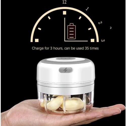New Mini USB Electric Garlic Masher Wireless Garlic Grinder Kitchen Tool Press Mincer Vegetable Chili Meat Grinder Food Chopper