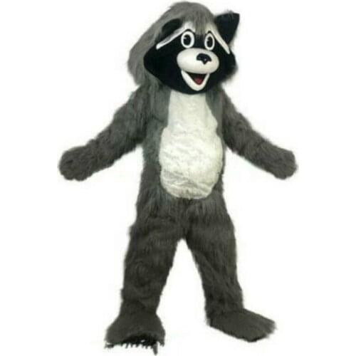 New Christmas Carnival Performance Mascot Halloween Raccoon Cosplay Costume Adult Use Birthday Party Advertising Parade Set