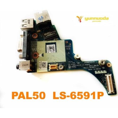 Original for DELL E6420 Audio Ethernet USB VGA Port Board PAL50 LS-6591P tested good free shipping