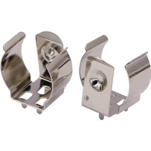 Free Shipping 50pcs/lot 54 Spring Steel with Nickel Plated 18650 CR123A Battery Clip, 18650 Battery Holder