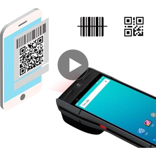 Blovedream POS Terminal PDA With Wireless Bluetooth & Wifi Android System with Thermal Printer Built-in and Barcode Scanner
