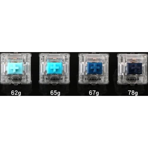 Zealio Switches (Tactile) silent switches 62g 65g 67g 78g