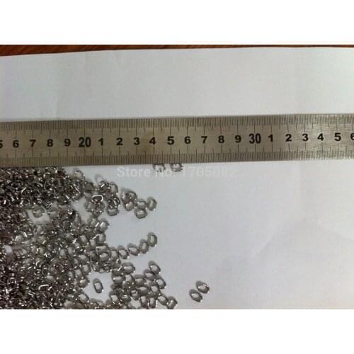 0.7*4.6*6.7mm Stainless Steel Oval Split Rings 100pcs/lot For Lures Crank Hard Bait Fishing Ring Lead Clips