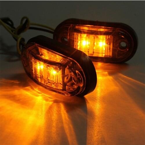 1 pc Universal Professional Piranha LED Side Marker Blinker Light Lamp For Car Truck Trailers 12/24V Amber Hot Selling
