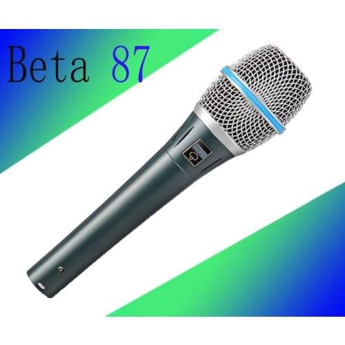 10pcs Free Shipping !!High Quality Dynamic Capsule BETA87A !! Beta 87A Supercardioid Vocal Microphone With Amazing Sound