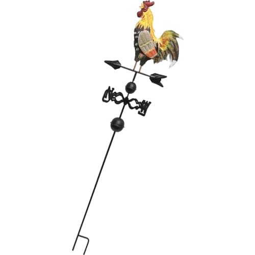 47'' Antique Weather Vane Rooster Garden Weathervane Outdoor Yard