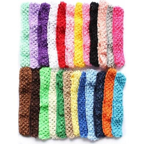 50 pcs/ lot , 1.5'' crochet headband elastic for headband , hair band crochet elastic