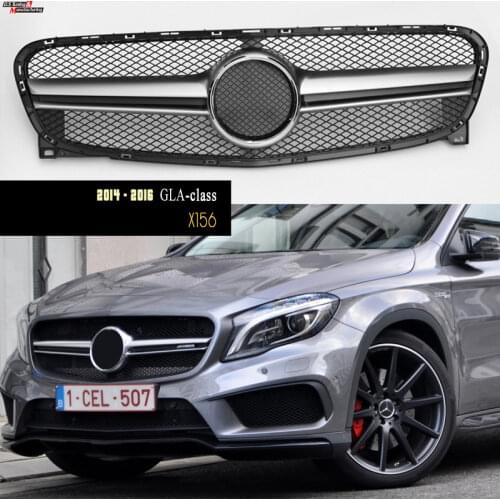 Black Grille for Mercedes 2014 - 2016 GLA-class (X156 Pre-Facelifted), Will Not Fit For GLA4