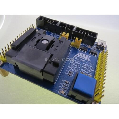 IC-SOCKET testing seat Test Socket test bench QFN64 ATmega128x AT90can128x ATmega64x AT90can64x ATmega645x block New
