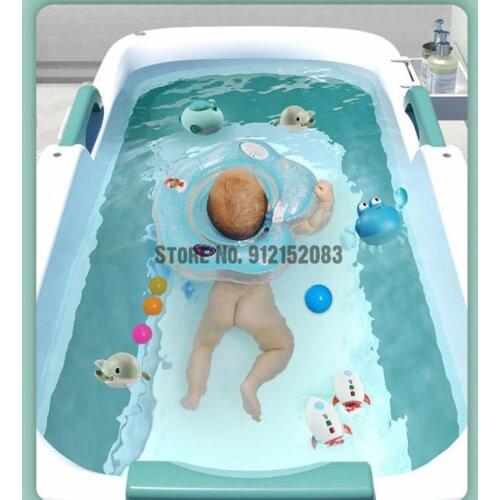 Childrens Large Foldable Bathtub Baby Bathtub Bath Tub Bath Tub Can Sit And Swim Household Baby Bathtub