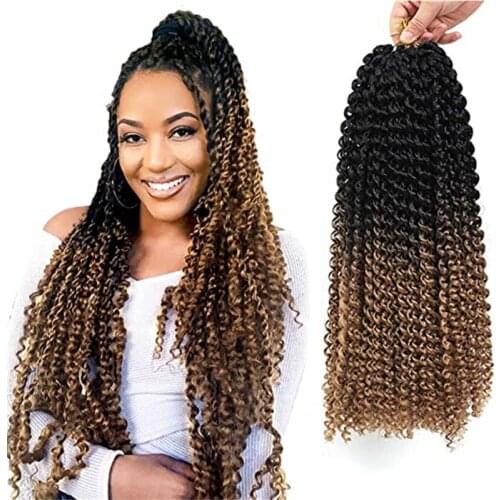 Synthetic Crochet Hair 18inch 80g Passion Twist Hair Pre-Looped Fluffy Braids Ombre Braiding Hair Locks Crochet