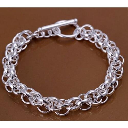 H122 silver fashion jewelry 925 jewelry silver plated bracelet Bracelet /IXSABTIX LFQKEFNH