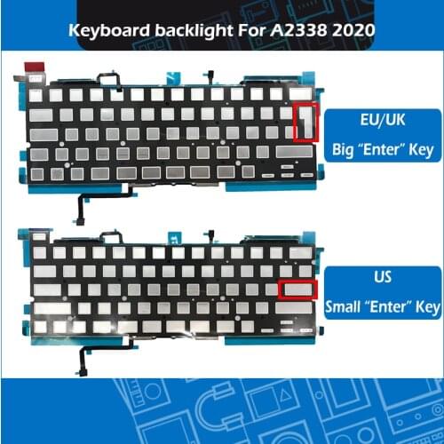 2020 Year EU standard A2338 Keyboard backlight For Macbook Pro Retina 13" M1 A2338 Keyboard Repair EMC 3578