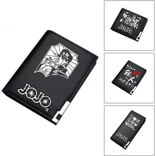 JoJos Bizarre Adventure Cosplay Unisex Cartoon Carteira Stardust Crusaders Women Long Purse Gift ID Card Holder Men Money Bag