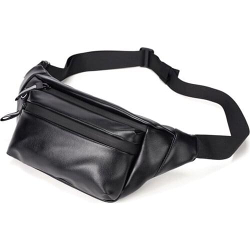 Fashion Female Crossbody Messenger Bags Casual Business Leather Womens Waist Packs Vintage Unisex Small Shoulder Bag Chest Bags