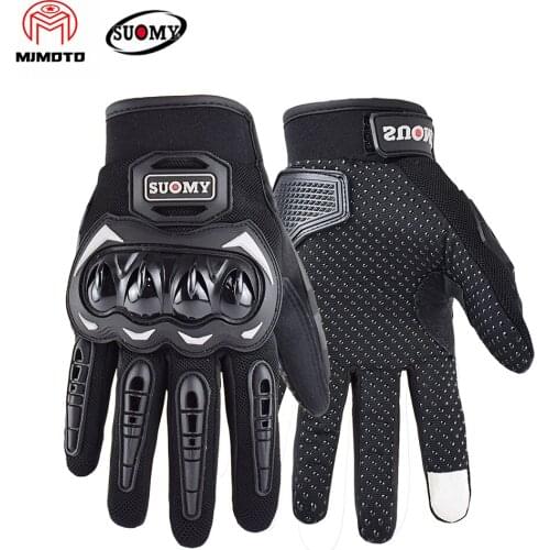 SUOMY Motorcycle Gloves Summer Breathable Cycling Racing Full Finger Gloves Touch Screen Moto Guantes Motorbike Protective Glove