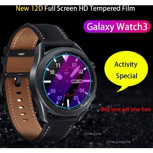 Newest Tempered Glass Screen Protector Film For Samsung Galaxy Watch 3 Scratch-proof And Explosion-proof Tempered Glass