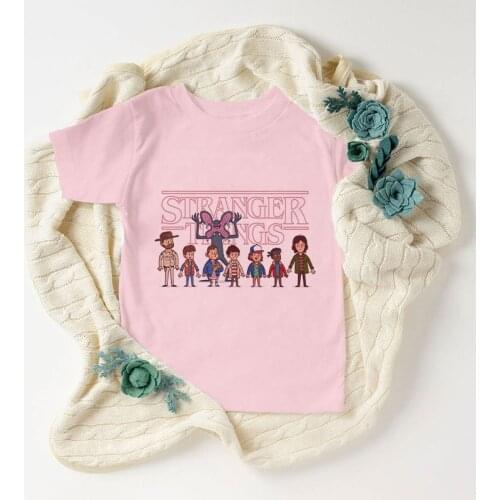 Fashion New Stranger Things Season 3 Eleven Print Kids T-Shirts Summer Baby Boys T Shirt Novelty Children Girls Clothes 24M-9T