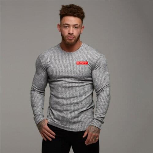 New Brand Autumn Casual pullover sweater men Fitness knitting long sleeve O-neck Slim fit fashion clothes fitness men sweater